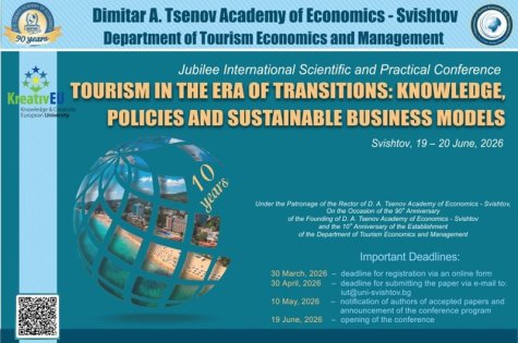 INVITATION to participate in the Jubilee International Scientific and Practical Conference on the topic: TOURISM IN THE ERA OF TRANSITIONS: KNOWLEDGE, POLICIES, AND SUSTAINABLE BUSINESS MODELS